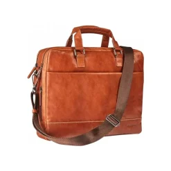 Maverick Rough Gear - Sacoche pour ordinateur portable - grand - cuir - 15.6" - cognac, brun