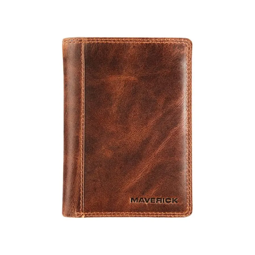 Maverick The Original - Portefeuille RFID avec porte cartes amovible - cuir