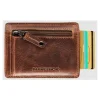 Maverick The Original - Portefeuille - slim RFID - cuir de vachette pleine fleur tanné végétal - brun
