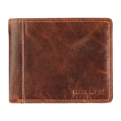 Maverick The Original - Portefeuille RFID avec 2 pochettes pour les billets - cuir