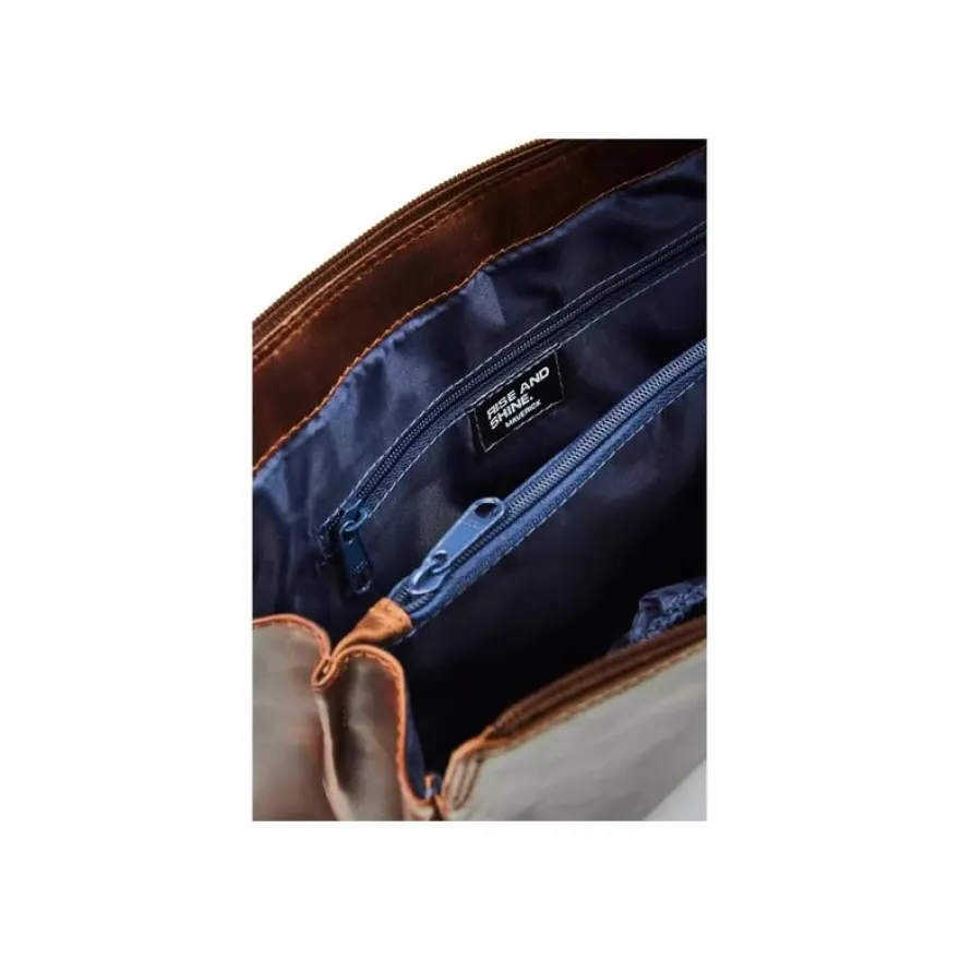 Maverick The Original - Trousse de toilette - carré - cuir de vachette pleine fleur tanné végétal - brun