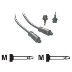 MCL Samar - câble audio optique Toslink (M)/(M) + adaptateur - 1 m