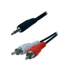 MCL Samar - câble audio/stéréo 2 prises RCA (M)vers JACK 3.5(M) - 1.5 m