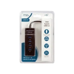 MCL Samar - Hub 4 ports USB 3.0 - noir