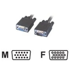 MCL Samar - Rallonge de câble VGA HD15 (M) vers VGA HD15 (F) - 2 m