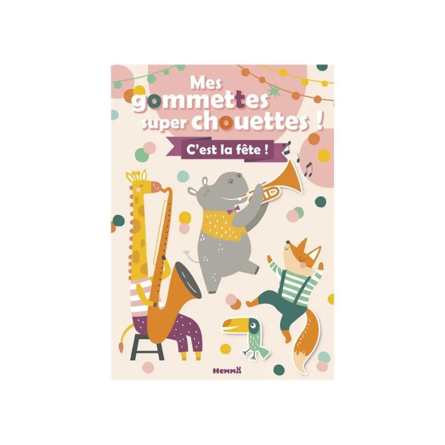 Mes gommettes super chouettes ! C'est la fête! - livre d'activités