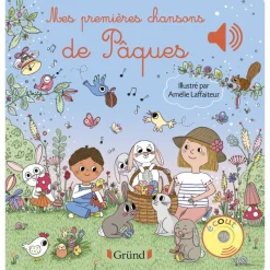 Mes premières chansons de Pâques Livre sonore avec 6 puces Bébé dès 6 mois