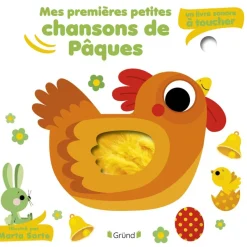 Mes premières petites chansons de Pâques Livre sonore et éveil avec 5 puces sonores et 5 matières à toucher Bébé dès 6 mois