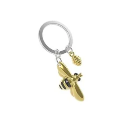 Metalmorphose - Porte-clés - abeille et son essaim