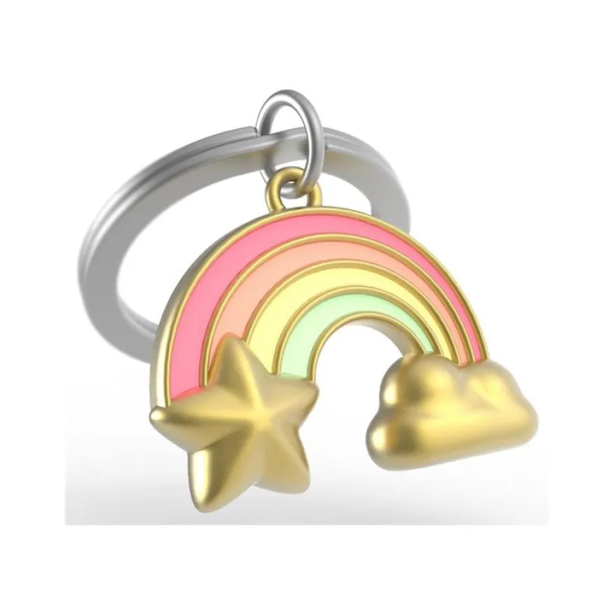 Metalmorphose - Porte-clés - arc-en-ciel pastel