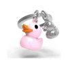 Metalmorphose - Porte-clés - canard rose et son petit