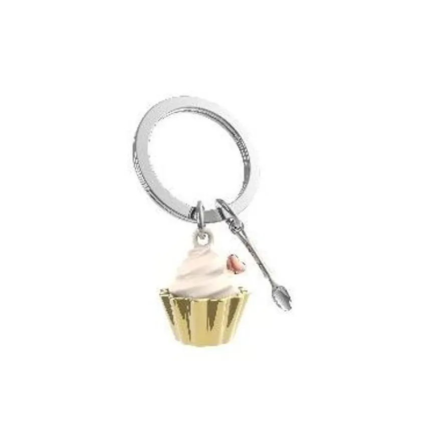 Metalmorphose - Porte-clés - cupcake vanille