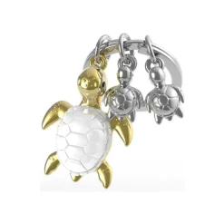 Metalmorphose - Porte-clés - tortue et ses 2 petits