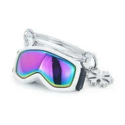 Metalmorphose - Porte-clés - masque de ski et flocon