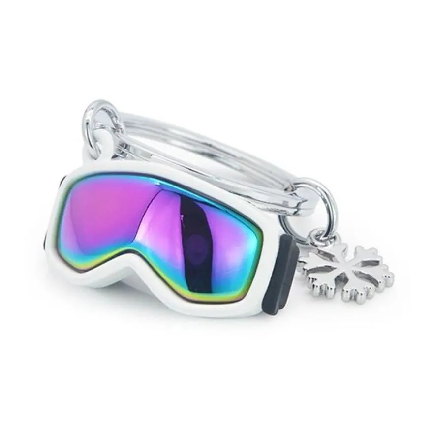 Metalmorphose - Porte-clés - masque de ski et flocon