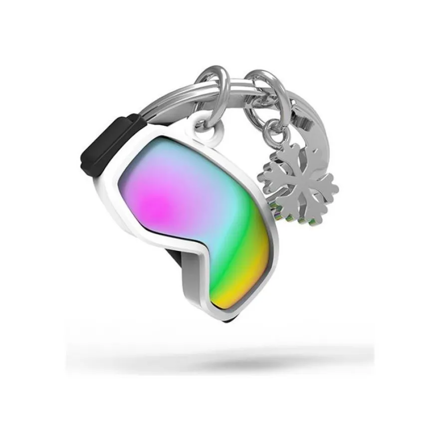 Metalmorphose - Porte-clés - masque de ski et flocon