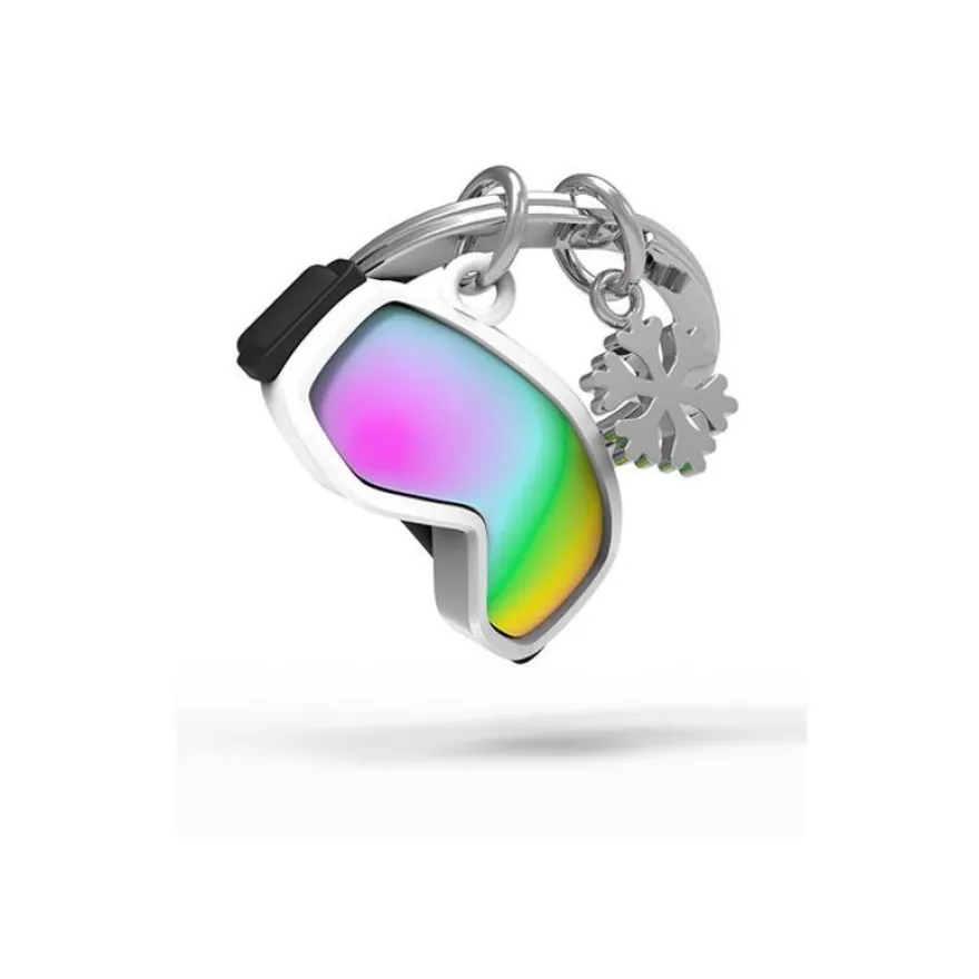 Metalmorphose - Porte-clés - masque de ski et flocon