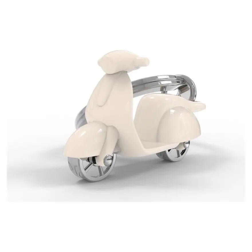 Metalmorphose - Porte-clés - scooter dolce vita beige