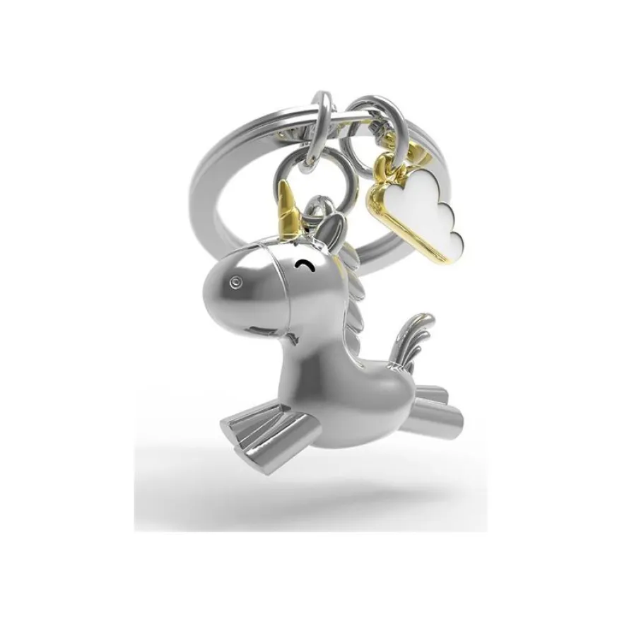 Metalmorphose - Porte-clés - licorne et nuage