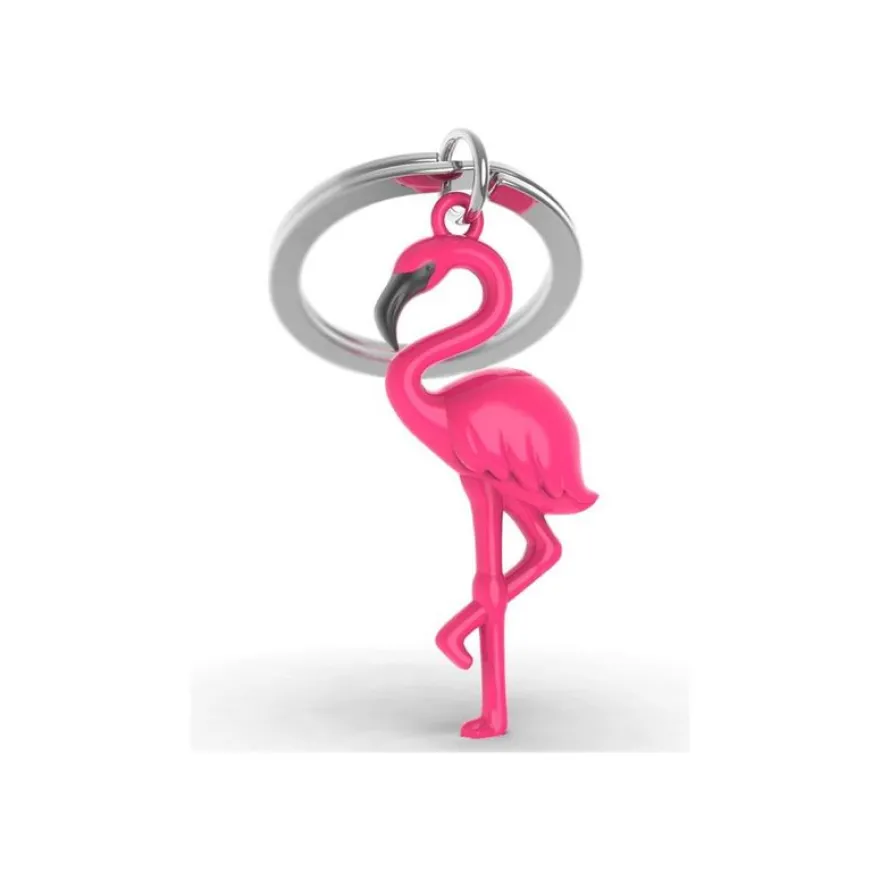 Metalmorphose - Porte-clés - flamant rose