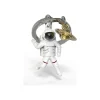 Metalmorphose - Porte-clés - astronaute et planète saturne