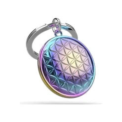 Metalmorphose - Porte-clés - fleur de vie