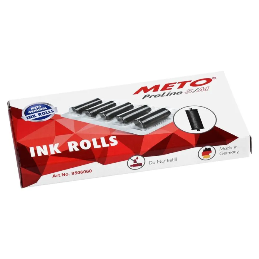 METO Proline - 5 Rouleaux encreur - 26 x 12 mm et 26 x 16 mm
