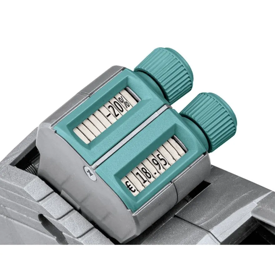 METO Proline - Etiqueteuse 2 lignes - fourni avec 1000 étiquettes blanches 26 x 16 mm