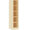 Meuble à cases SIMÉO - 1 colonne - mélaminé - chant ABS - L40xP42xH180 cm - Hêtre miel