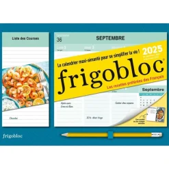 Mini Frigobloc Hebdomadaire 2025 Recettes préférées des Français (de sept. 2024 à déc. 2025)