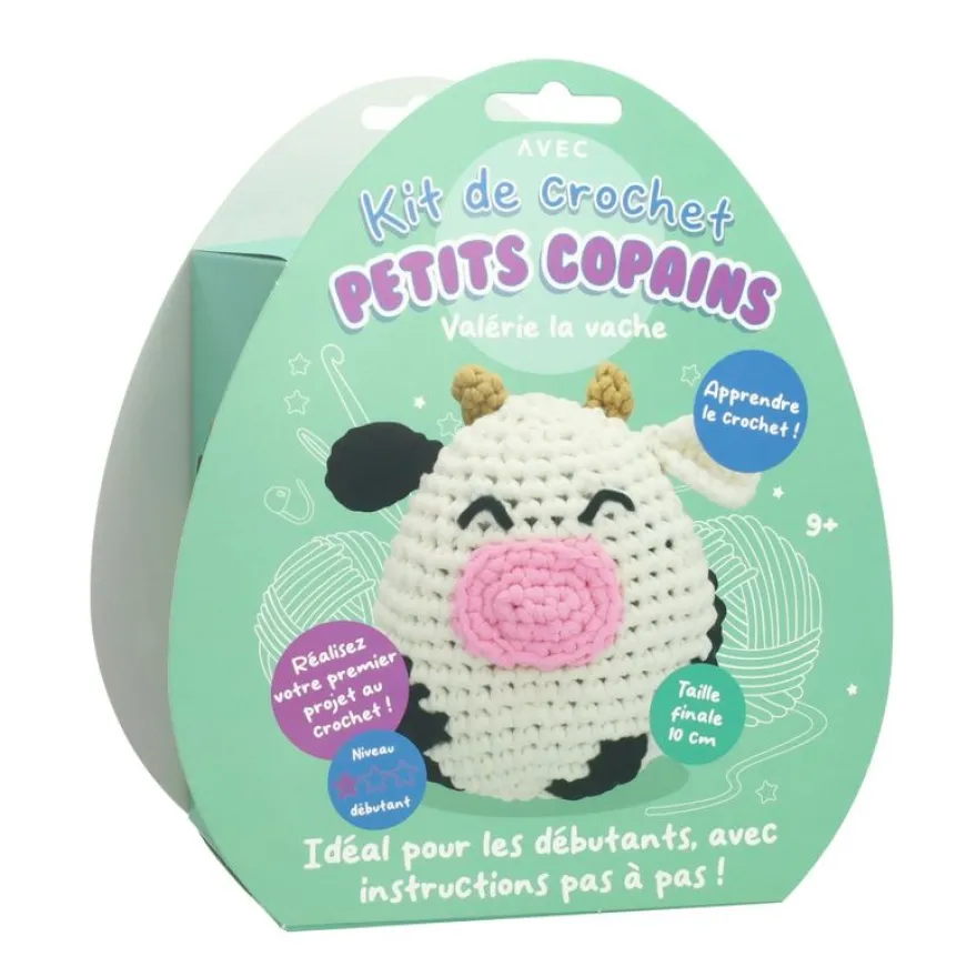 Mini set de crochet - vache