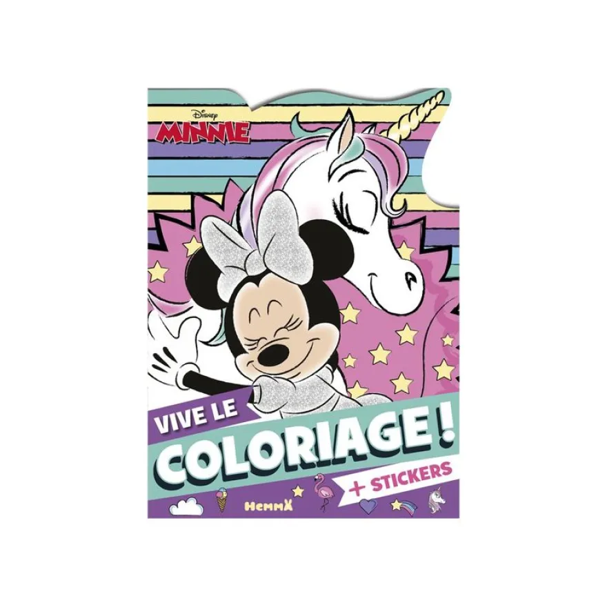 Minnie Licorne - Vive le coloriage ! + stickers - Disney Minnie - Livre à colorier