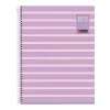 Miquelrius Notebook Between the lines - Cahier à spirale - A4 - 80 feuilles - petits carreaux (5x5 mm) - mauve