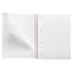Miquelrius Notebook Between the lines - Cahier à spirale - A4 - 80 feuilles - petits carreaux (5x5 mm) - rose