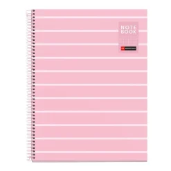 Miquelrius Notebook Between the lines - Cahier à spirale - A4 - 80 feuilles - petits carreaux (5x5 mm) - rose