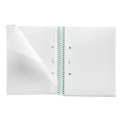 Miquelrius Notebook Between the lines - Cahier à spirale - A5 - 80 feuilles - petits carreaux (5x5 mm) - mousse