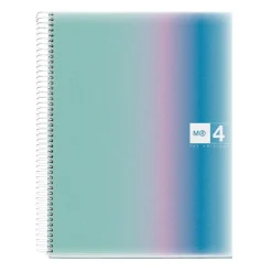 Miquelrius Notebook design Aurora - Cahier à spirale - A5 - 120 feuilles - ligné - west bay