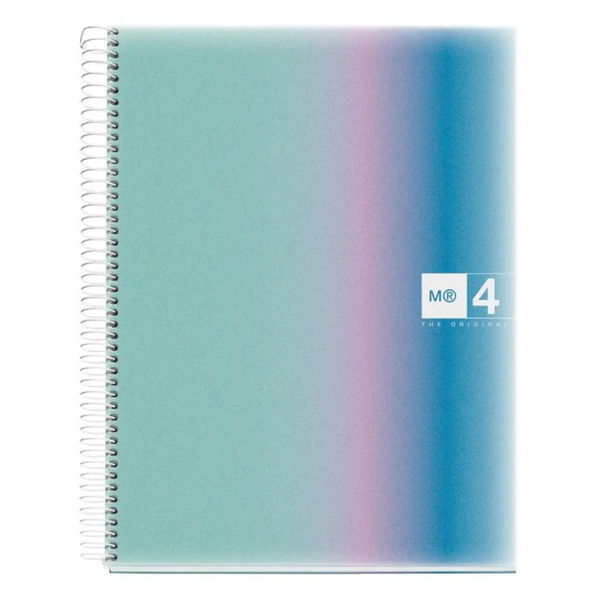 Miquelrius Notebook design Aurora - Cahier à spirale - A5 - 120 feuilles - ligné - west bay