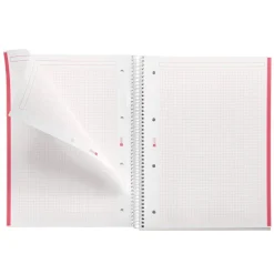 Miquelrius Notebook design Natura - Cahier à spirale - A5 - 80 feuilles - petits carreaux (5x5 mm) - ladybug