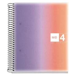 Miquelrius Notebook design Aurora - Cahier à spirale - A5 - 120 feuilles - petits carreaux (5x5 mm) - provence