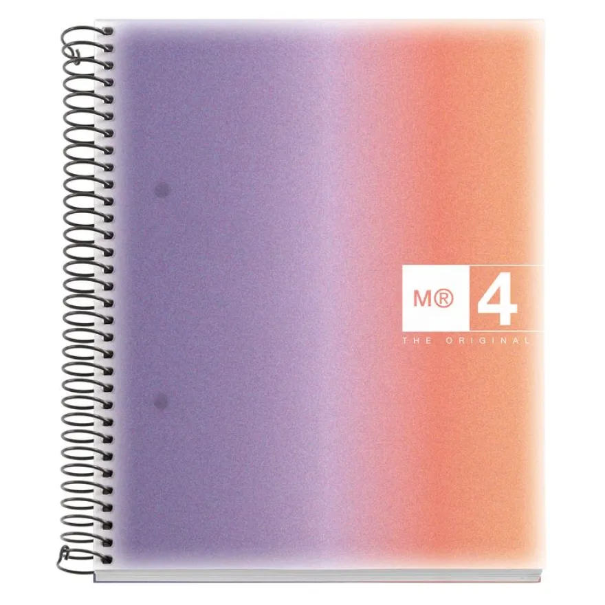 Miquelrius Notebook design Aurora - Cahier à spirale - A5 - 120 feuilles - petits carreaux (5x5 mm) - provence