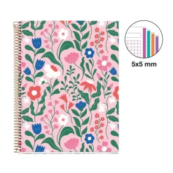 Miquelrius Notebook design Lifestyle - Cahier à spirale - A4 - 100 feuilles - petits carreaux (5x5 mm) - tropical foodie