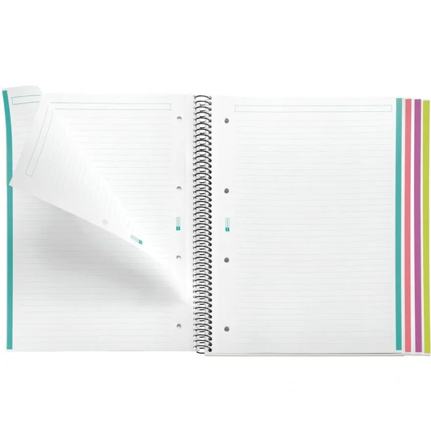 Miquelrius Notebook design Aurora - Cahier à spirale - A5 - 120 feuilles - ligné - iceland