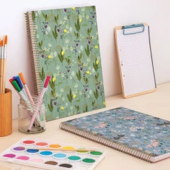 Miquelrius Notebook design Lifestyle - Cahier à spirale - A4 - 100 feuilles - petits carreaux (5x5 mm) - garden vert