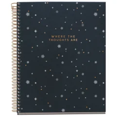 Miquelrius Notebook design Lifestyle - Cahier à spirale - A5 - 100 feuilles - petits carreaux (5x5 mm) - thoughts midnight