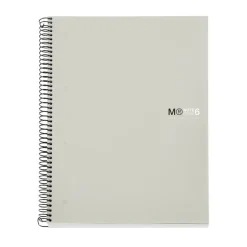 Miquelrius Notebook The original - Cahier à spirale - A5 - 150 feuilles - petits carreaux (5x5 mm) - gris