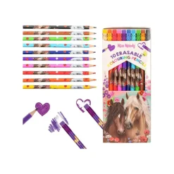 Miss Melody - Stylo effaçable - couleurs assorties - avec gomme