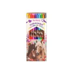 Miss Melody - Stylo effaçable - couleurs assorties - avec gomme