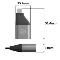 Mobility Lab - Adaptateur USB-C 3.0 OTG vers RJ45 - gris