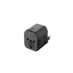 Mobility Lab - Adaptateur de voyage universel - 2 USB - noir